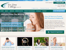 Tablet Screenshot of ear-sinus-allergy.com